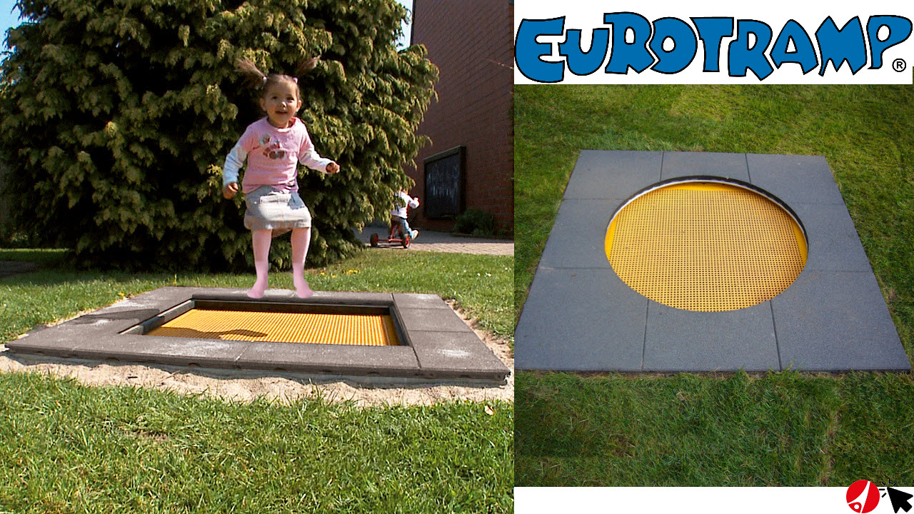 Eurotramp Kids-Bodentrampolin Kindergarten Mini für Kinder