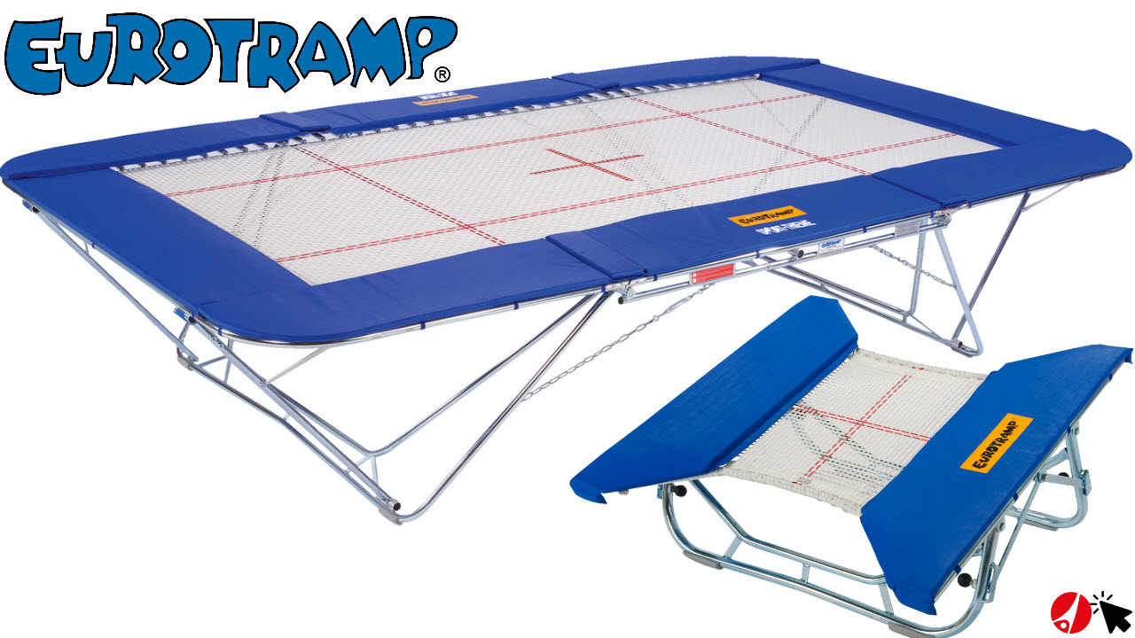 Eurotramp Wettkampftrampolin und Minitramp Trampoline