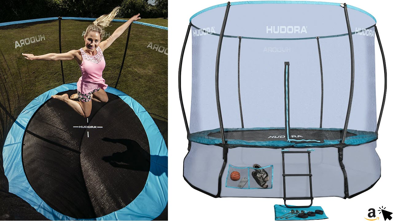 HUDORA Fantastic Complete Trampolin Gartentrampolin, mit Sicherheitsnetz, 300 cm