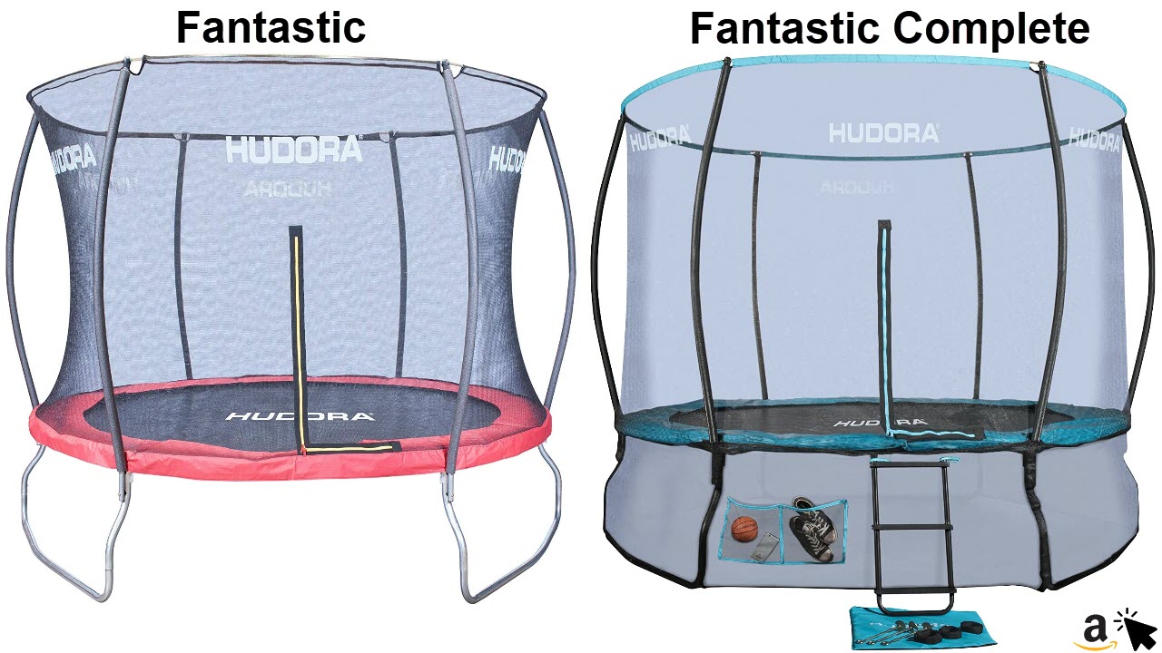 HUDORA Fantastic vs Fantastic Complete Gartentrampolin mit Sicherheitsnetz