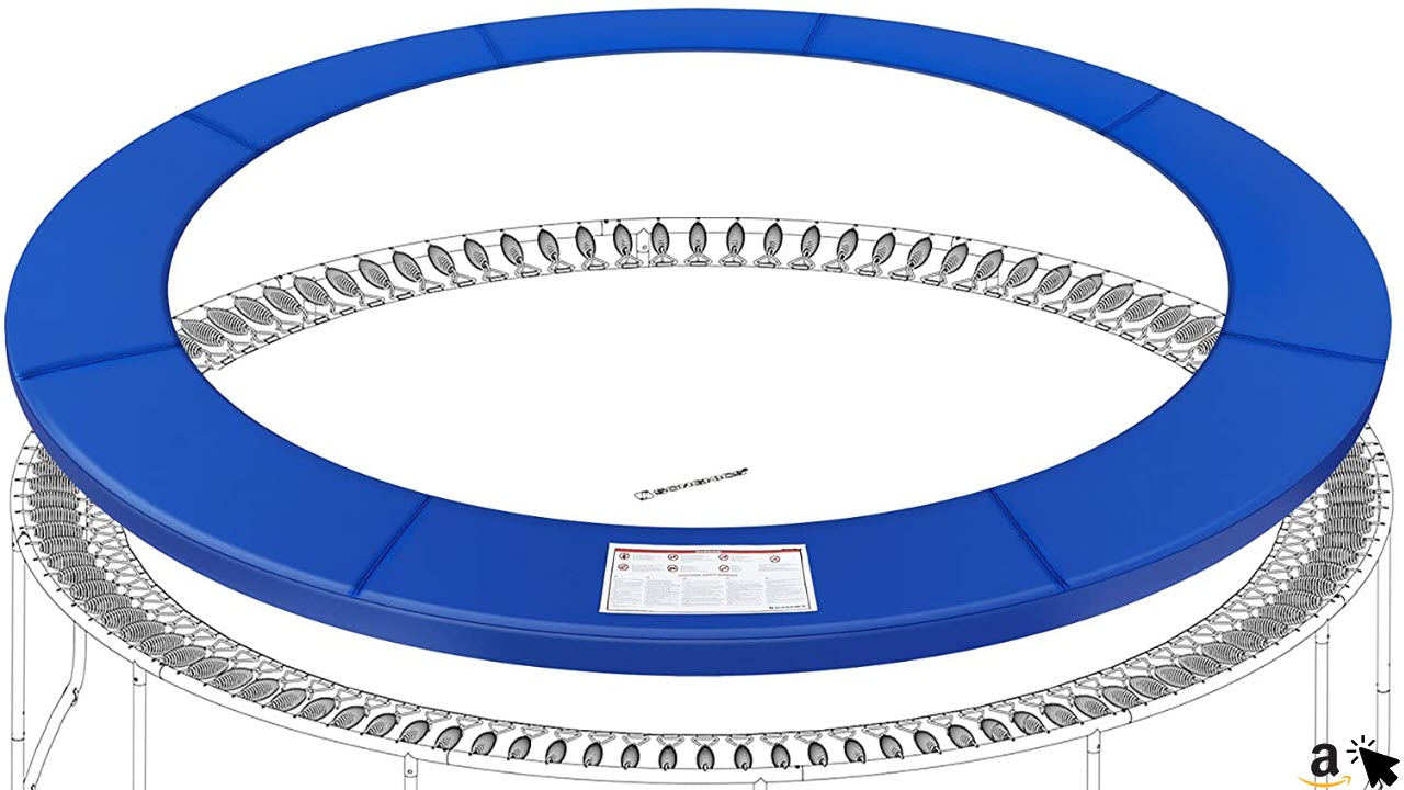 SONGMICS Trampolin Randabdeckung, Federabdeckung, Randschutz, Sicherheitsmatte, UV-resistent, reißfestes Trampolinzubehör, viele Standardgrößen