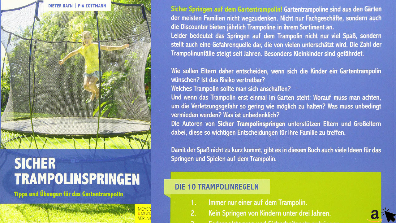 Sicher Trampolinspringen - Tipps und Übungen für das Gartentrampolin