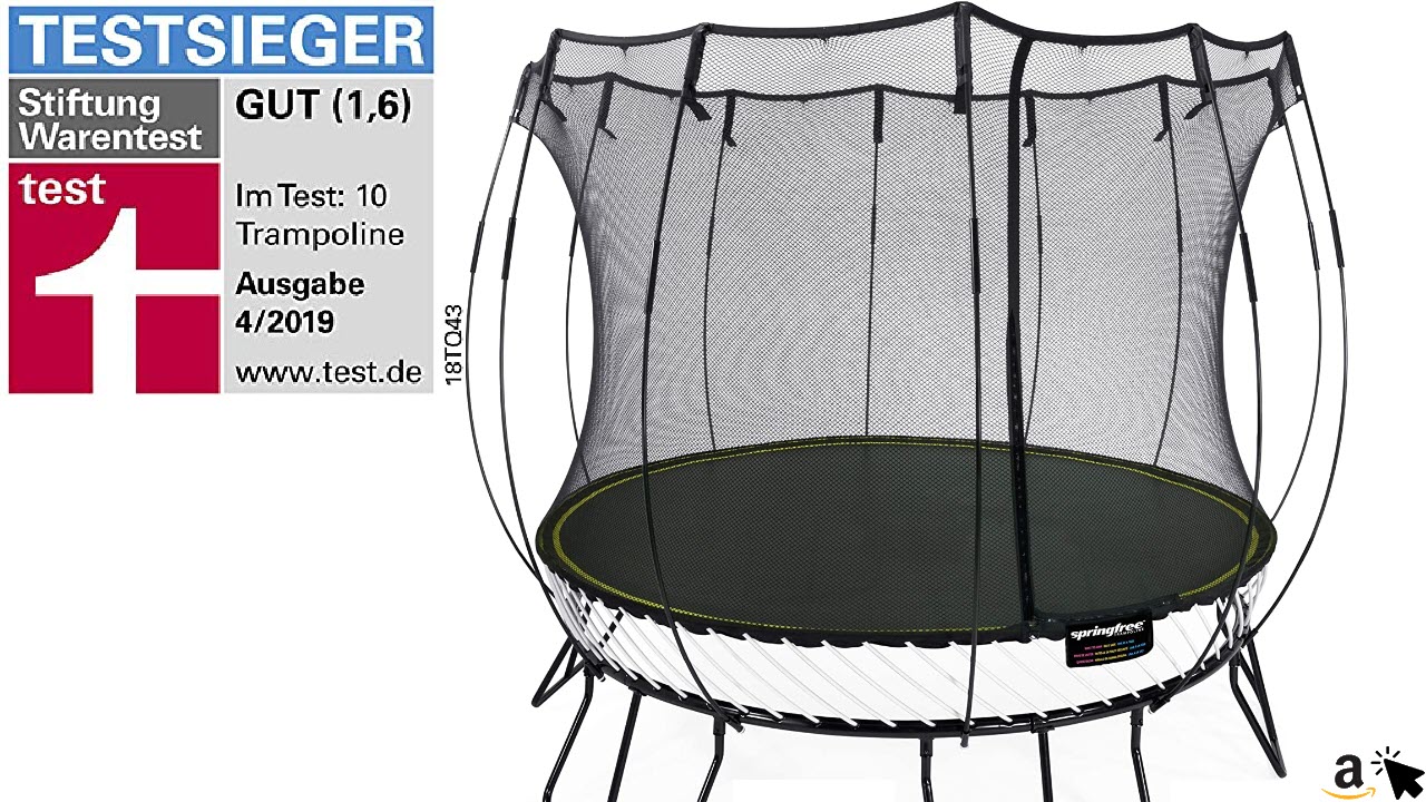 Springfree Trampolin R79 - Medium Round 300 cm Durchmesser Reine Sprungfläche