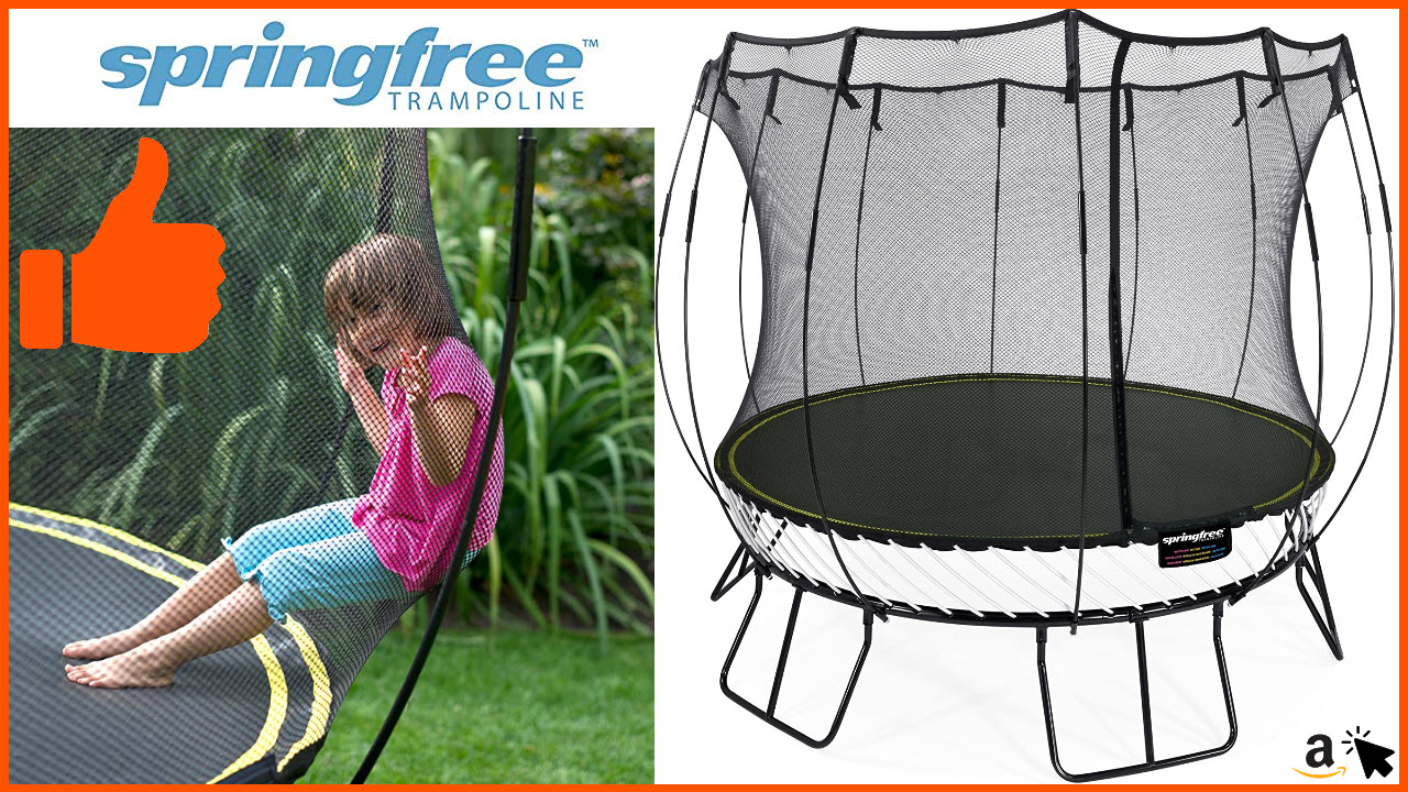 Springfree Trampolin R79 - Medium Round 300 cm Reine Sprungfläche, Sicher & Langlebig